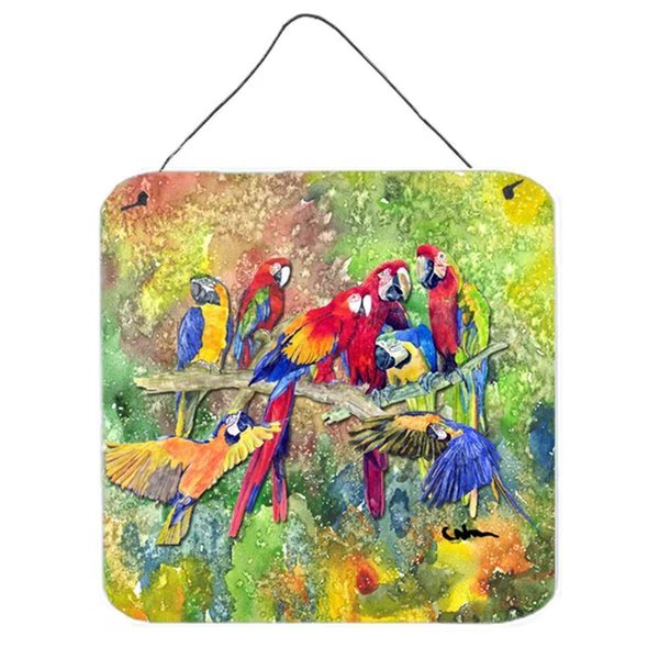 Bird Parrot Aluminium Metal Wall Or Door Hanging Prints, Micasa, Mfr#: MI236848